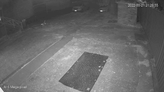 Night-time high-definition security camera footage