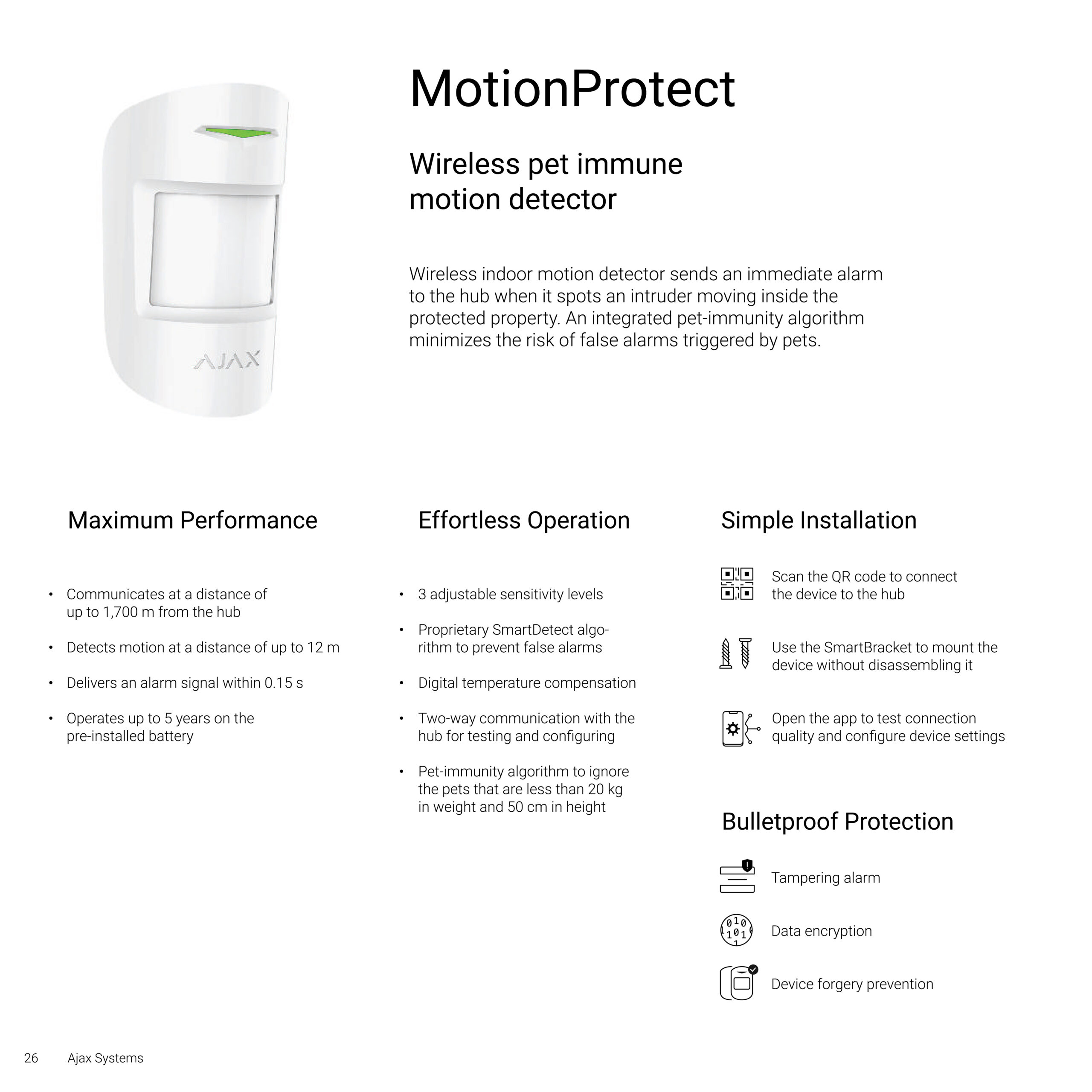 AJAX wireless alarm equipment