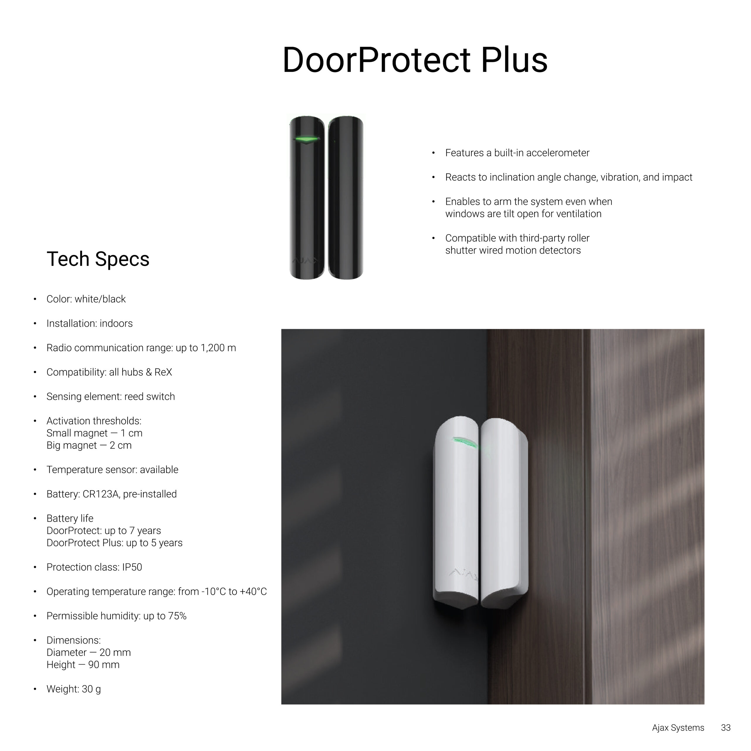 AJAX alarm system installation