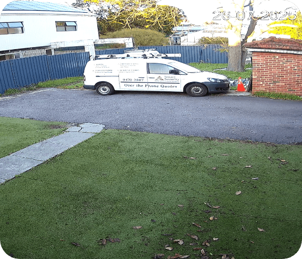 6MP security camera early-morning footage